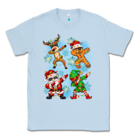 Dusty Blue dabbing christmas Classic Tee - Zillion Design Studio