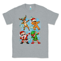 Heather Grey dabbing christmas Classic Tee - Zillion Design Studio