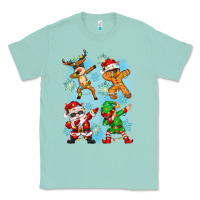 Seafoam dabbing christmas Classic Tee - Zillion Design Studio