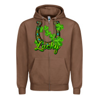 Chestnut Lucky shamrock horseshoe Zipper Hoodie - RanaPortraitStore
