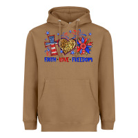 Toasted Coconut faith love freedom Heavyweight Hoodie - Neo Western