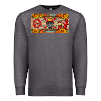 Charcoal Heather firefighter air mask sunflower and elementary license plate Premium Sweatshirt - HRA Design Shop