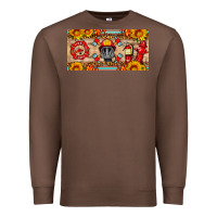 Chestnut firefighter air mask sunflower and elementary license plate Premium Sweatshirt - HRA Design Shop