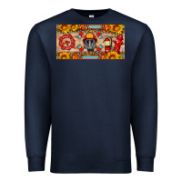Navy firefighter air mask sunflower and elementary license plate Premium Sweatshirt - HRA Design Shop