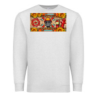 Oatmeal Heather firefighter air mask sunflower and elementary license plate Premium Sweatshirt - HRA Design Shop