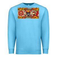 Ocean Blue firefighter air mask sunflower and elementary license plate Premium Sweatshirt - HRA Design Shop