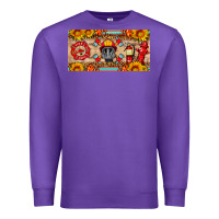 Purple firefighter air mask sunflower and elementary license plate Premium Sweatshirt - HRA Design Shop