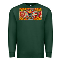 Sports Green firefighter air mask sunflower and elementary license plate Premium Sweatshirt - HRA Design Shop