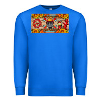 True Royal firefighter air mask sunflower and elementary license plate Premium Sweatshirt - HRA Design Shop
