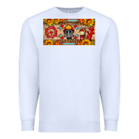 White firefighter air mask sunflower and elementary license plate Premium Sweatshirt - HRA Design Shop