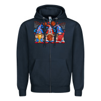 Navy basketball gnome Zipper Hoodie - texasbilliewilder