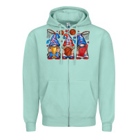 Seafoam basketball gnome Zipper Hoodie - texasbilliewilder