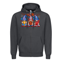 Smoke basketball gnome Zipper Hoodie - texasbilliewilder