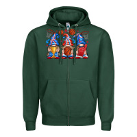 Sports Green basketball gnome Zipper Hoodie - texasbilliewilder