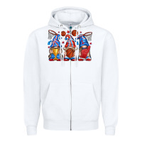 White basketball gnome Zipper Hoodie - texasbilliewilder