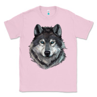 Bubblegum Pink Wolf Classic Tee - RanaPortraitStore