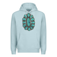Blue Mist Turquoise Gemstone Jewelry Premium Hoodie - LillyAllenDesigns