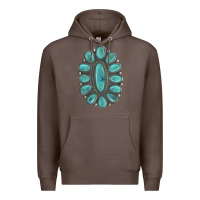 Coffee Turquoise Gemstone Jewelry Premium Hoodie - LillyAllenDesigns