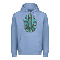 Colony Blue Turquoise Gemstone Jewelry Premium Hoodie - LillyAllenDesigns