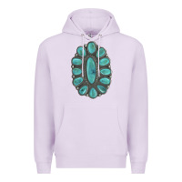 Lilac Turquoise Gemstone Jewelry Premium Hoodie - LillyAllenDesigns