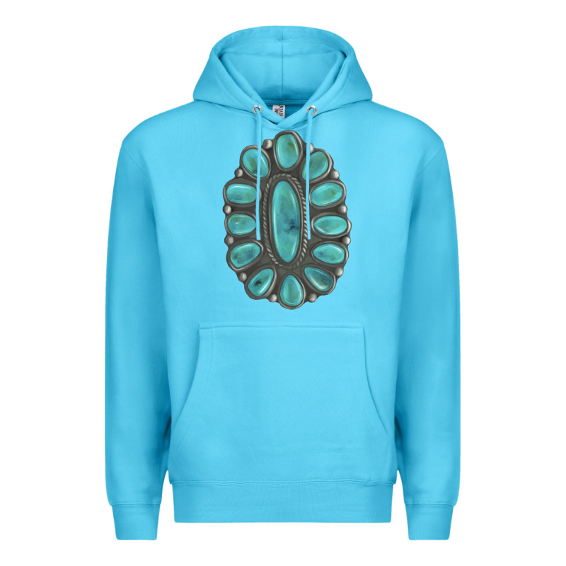 Turquoise Gemstone Jewelry Premium Hoodie by LillyAllenDesigns | Teevron