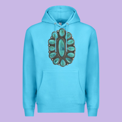 Turquoise Gemstone Jewelry Premium Hoodie Designed By Lillyallendesigns