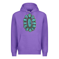 Purple Turquoise Gemstone Jewelry Premium Hoodie - LillyAllenDesigns