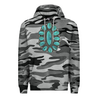 Slate Camo Turquoise Gemstone Jewelry Premium Hoodie - LillyAllenDesigns