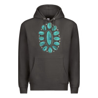 Smoke Turquoise Gemstone Jewelry Premium Hoodie - LillyAllenDesigns