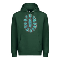 Sports Green Turquoise Gemstone Jewelry Premium Hoodie - LillyAllenDesigns