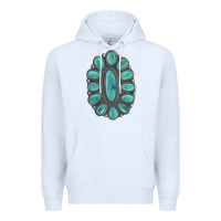 White Turquoise Gemstone Jewelry Premium Hoodie - LillyAllenDesigns