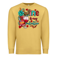 Antique Gold wine is my valentine olivia Premium Sweatshirt - OliviaCreatesArt