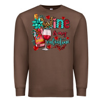 Chestnut wine is my valentine olivia Premium Sweatshirt - OliviaCreatesArt