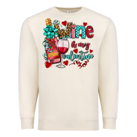 Sandshell wine is my valentine olivia Premium Sweatshirt - OliviaCreatesArt