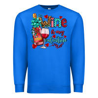 True Royal wine is my valentine olivia Premium Sweatshirt - OliviaCreatesArt