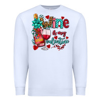 White wine is my valentine olivia Premium Sweatshirt - OliviaCreatesArt