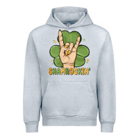 Heather Grey st. patrick's day shamrockin' Urban Hoodie - MaliasSmallBusiness