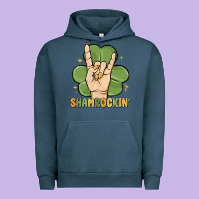 St. Patrick's Day Shamrockin' Urban Hoodie Designed By Maliassmallbusiness
