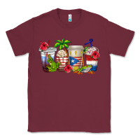 Burgundy puerto rico coffee cups Classic Tee - texasbilliewilder