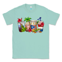 Seafoam puerto rico coffee cups Classic Tee - texasbilliewilder