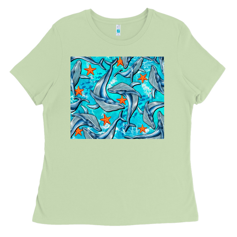 Humpback Whale Tumbler Ladies Tee by BarkalooDesign | Teevron