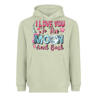 Matcha i love you to the moon and back Heavyweight Hoodie - FaDigitalArtStudio