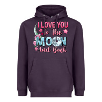Plum i love you to the moon and back Heavyweight Hoodie - FaDigitalArtStudio