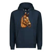 Navy horse Premium Hoodie - BarkalooDesign