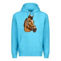 Ocean Blue horse Premium Hoodie - BarkalooDesign