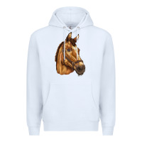 White horse Premium Hoodie - BarkalooDesign