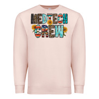 Pale Pink medtech crew Premium Sweatshirt - RacoonDesign
