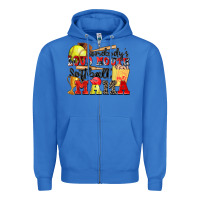 True Royal somebody's loud mouth softball mama Zipper Hoodie - Zillion Design Studio