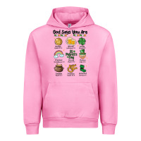 Fuchsia Pink god says you are st patrick's day Urban Hoodie - MaliasSmallBusiness