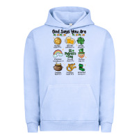 Pigment Grape Ice god says you are st patrick's day Urban Hoodie - MaliasSmallBusiness